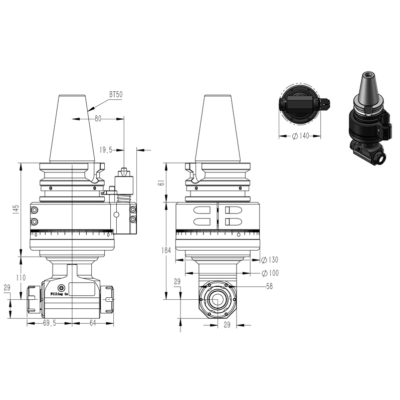 DK90-BT50-ER25-2X-110